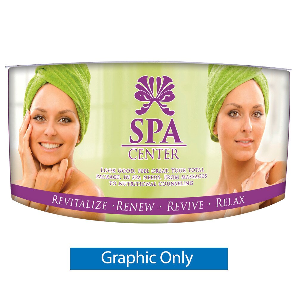 EZ Fabric Counter Curved Double — Graphic Only